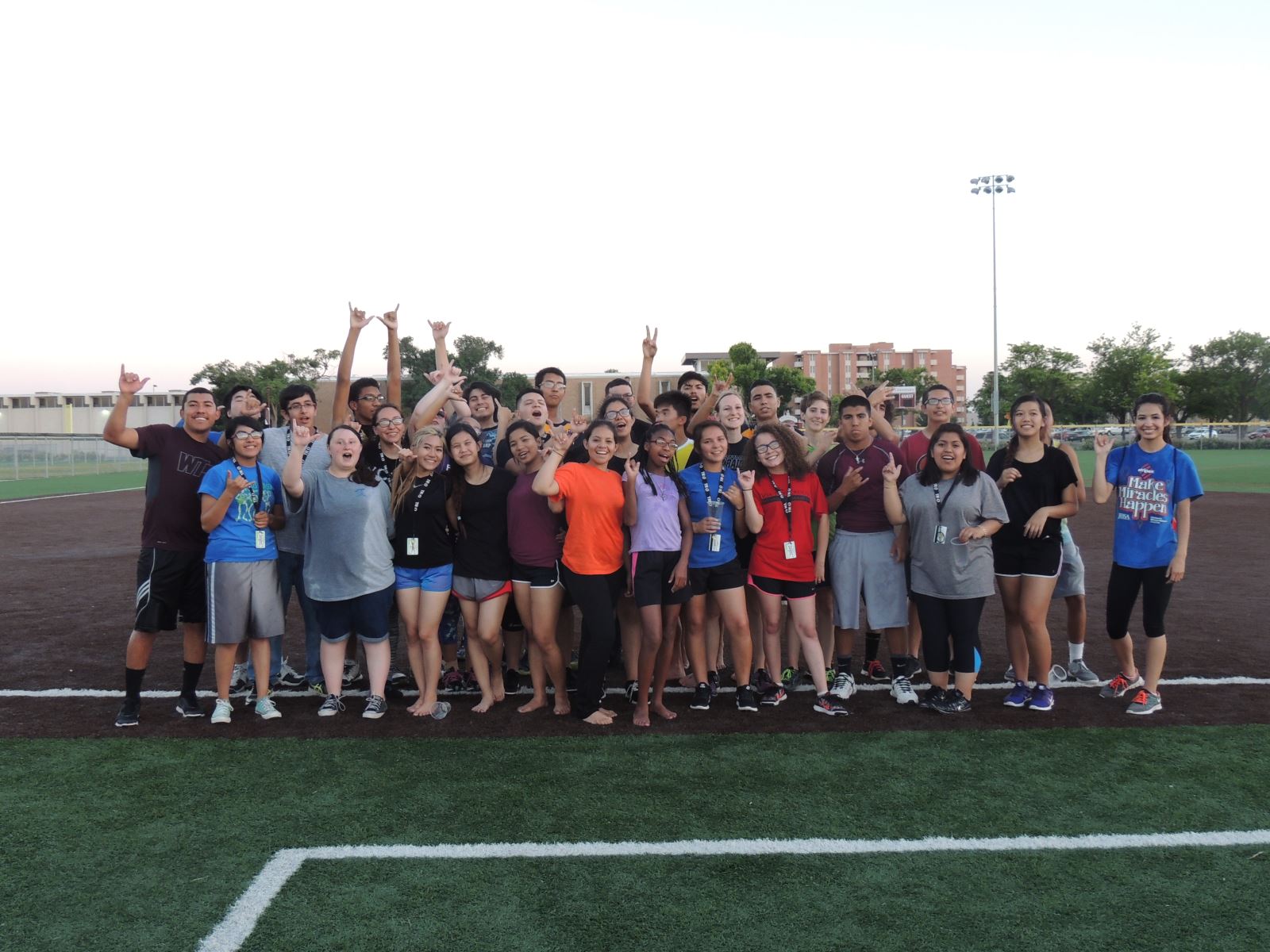 UBMS group picture after a peer mentor activity